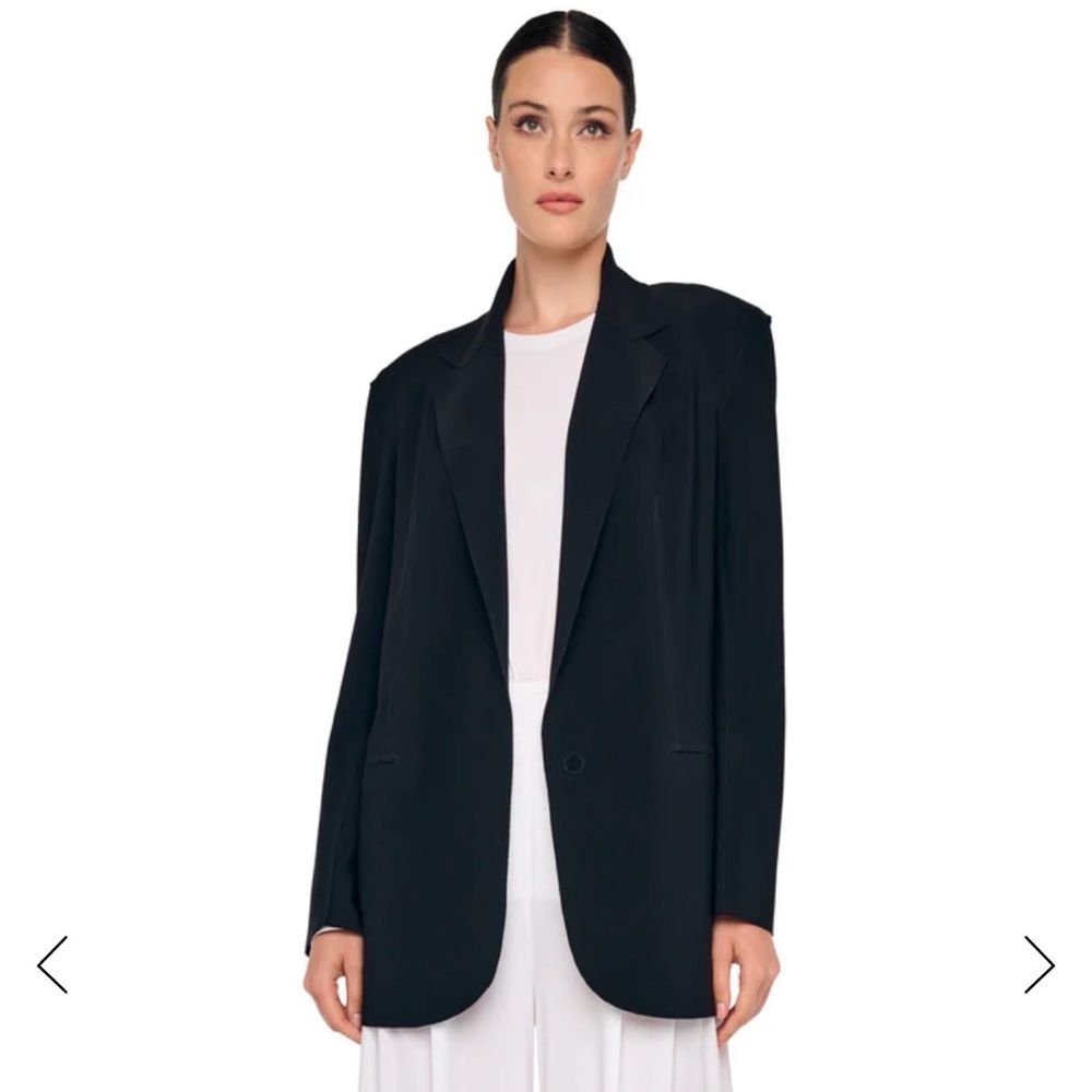 Norma Kamali Black Oversized Blazer